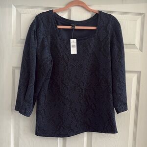 Black and navy top